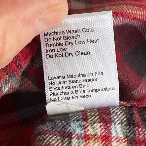 Jachs Girlfriend Bea Western Snap Front Roll Tab Sleeve Flannel Shacket Shirt XL - Picture 8 of 10